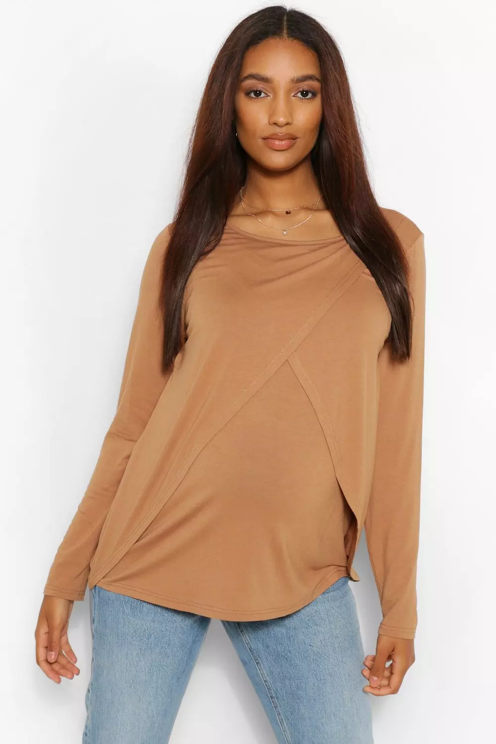 Nursing sale top boohoo