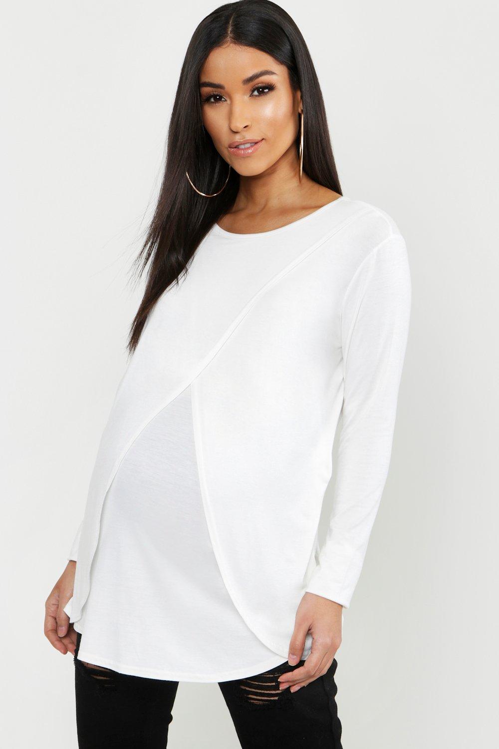 boohoo maternity tops