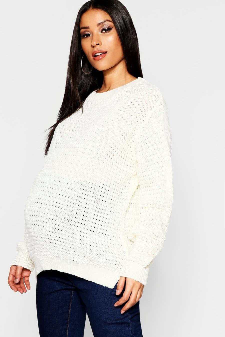 Maternity Crew Neck Sweater image number 1