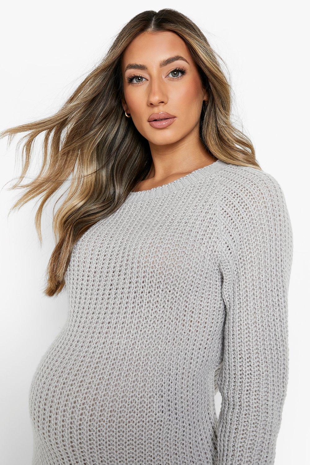 Maternity Soft Knit Sweater Dress