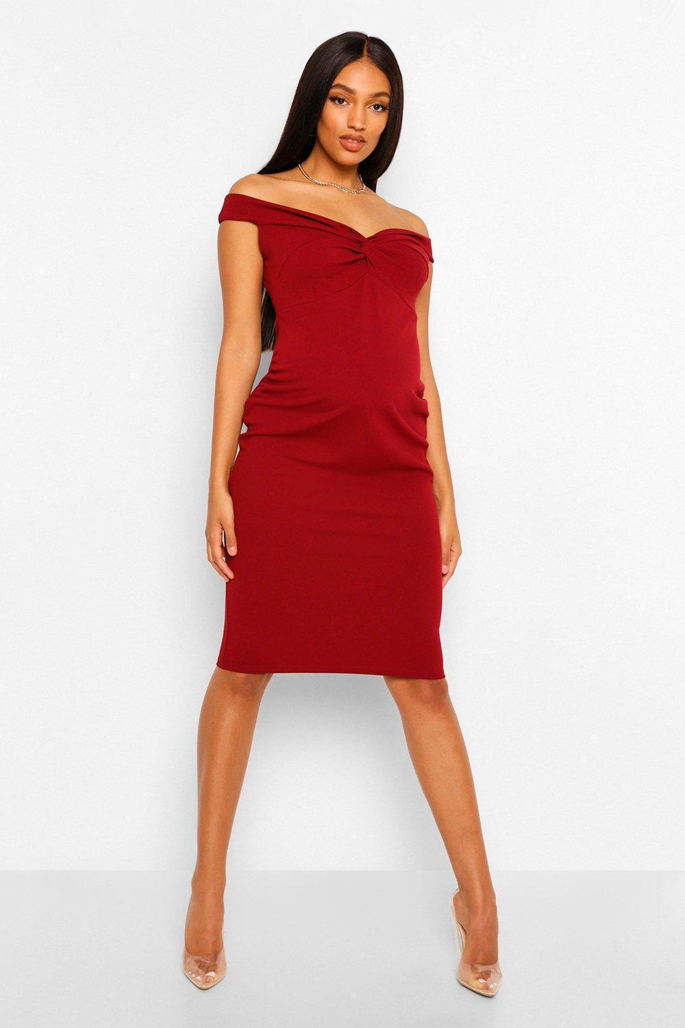 maternity party dresses boohoo