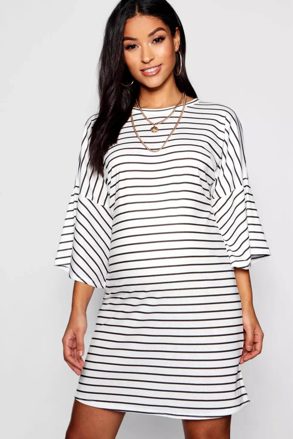 T shirt dress with hotsell frill sleeves