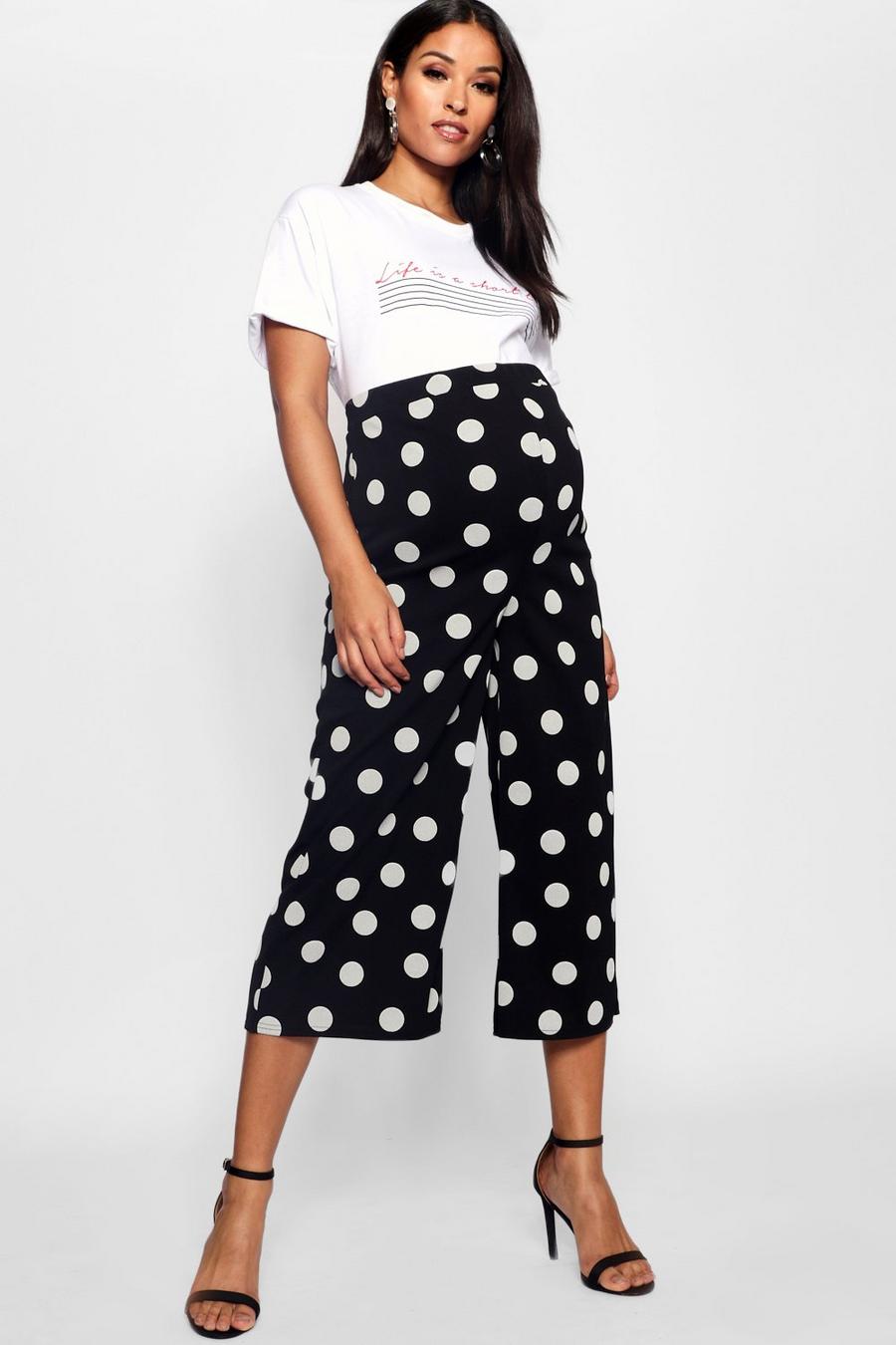Maternity Spot Culotte Trouser image number 1