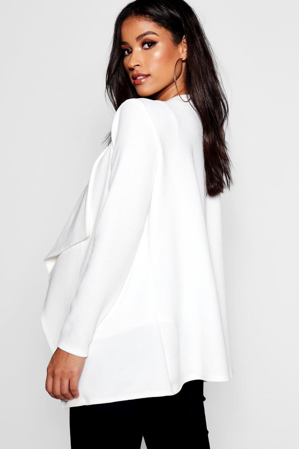 white waterfall jacket