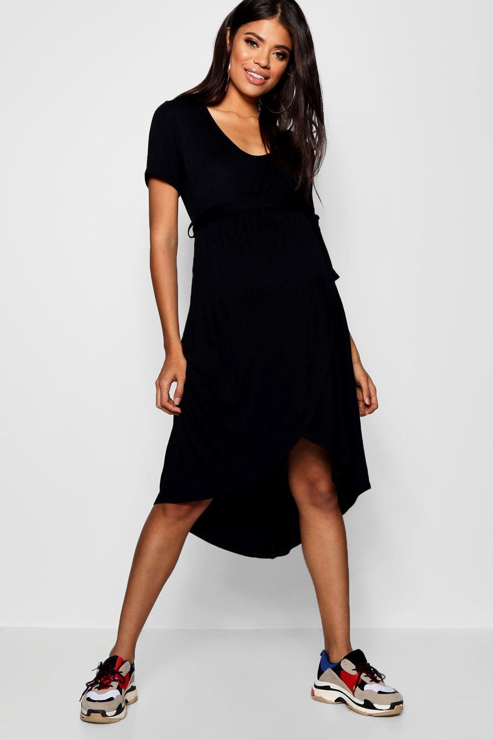 belted t shirt dress