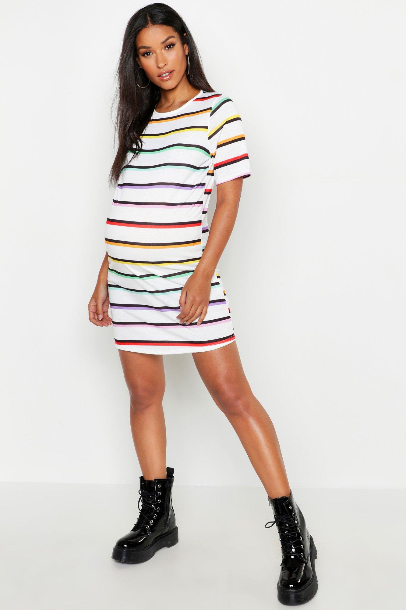 t shirt dress rainbow