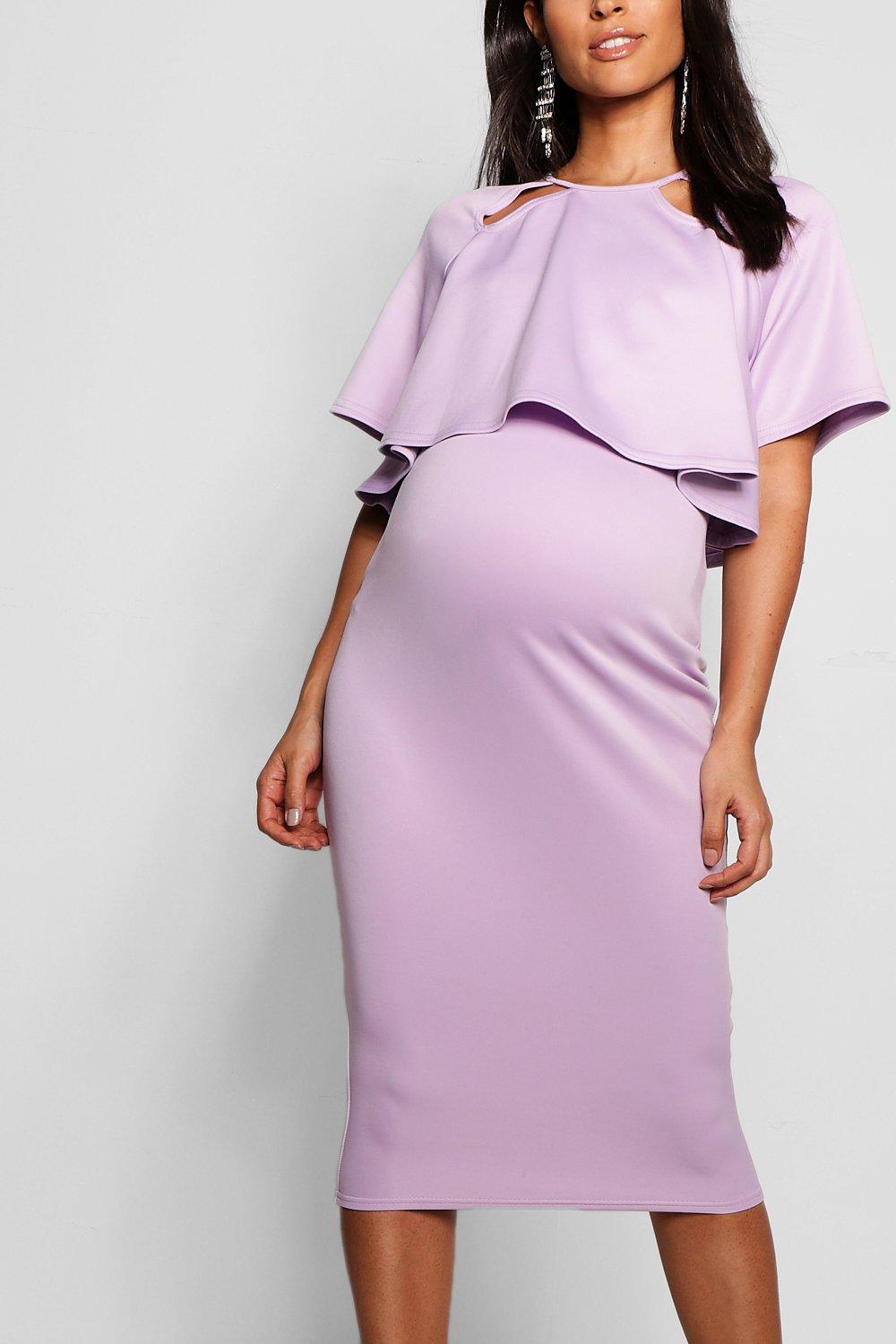 Maternity Double Layer Wiggle Dress