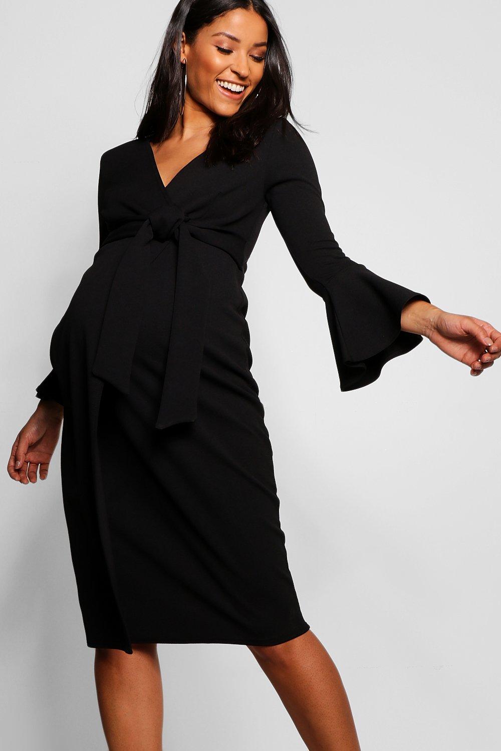 Black maternity dress outlet boohoo