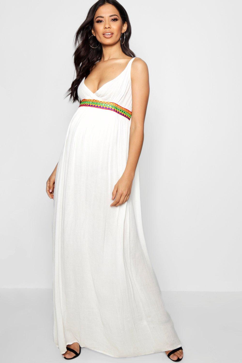 maternity maxi dress boohoo