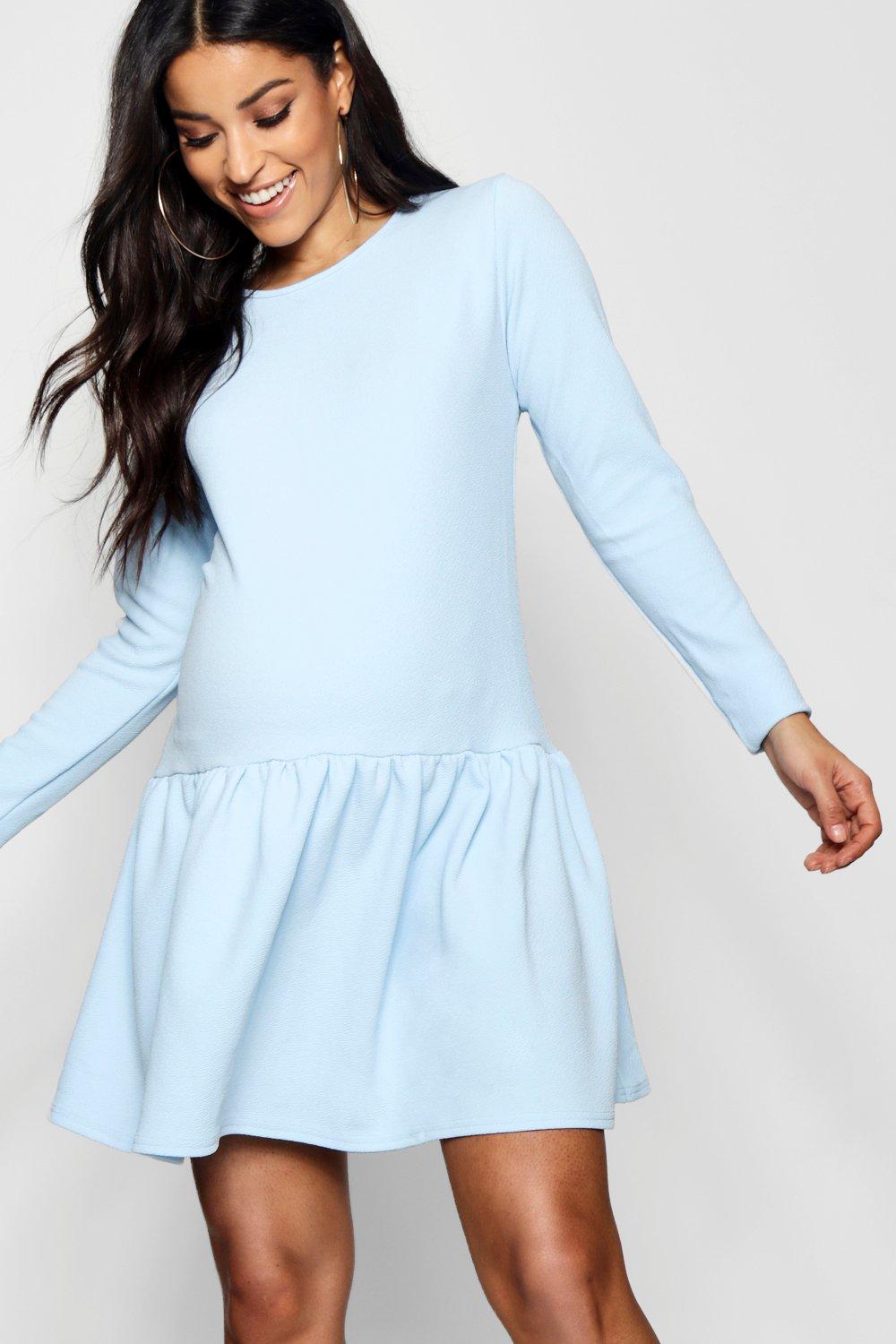 Robe babydoll bleu online ciel