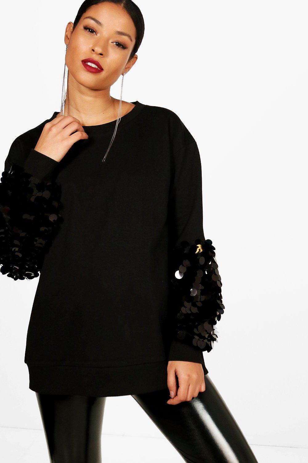 oversized sequin jumper