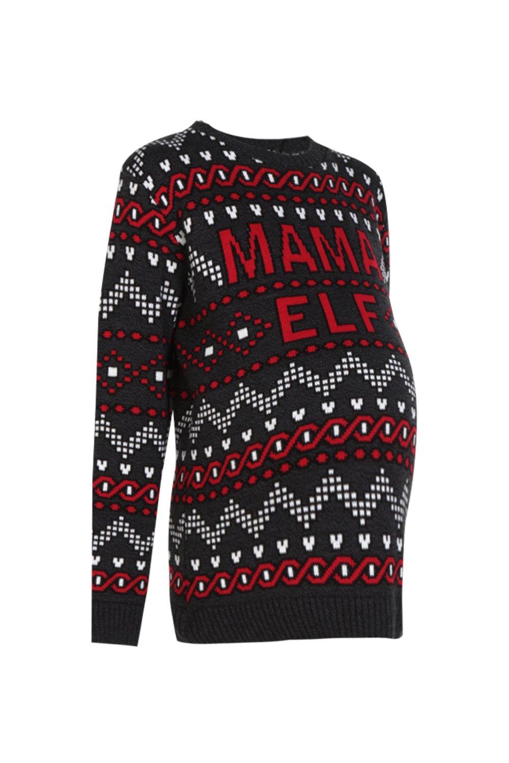 Pull de No l de maternit Mama Elf