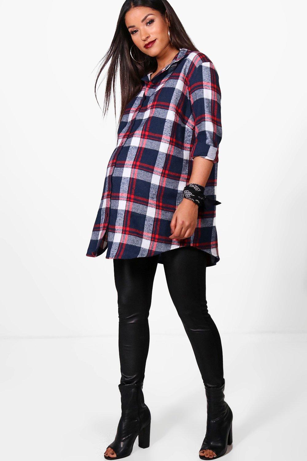 boohoo plaid dress