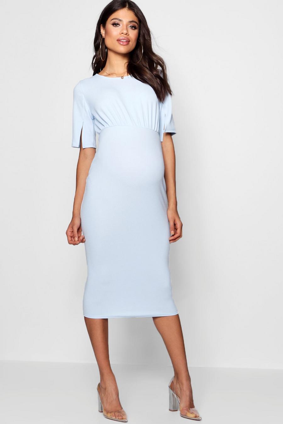 Sky Maternity  Split Sleeve Wiggle Midi Dress image number 1