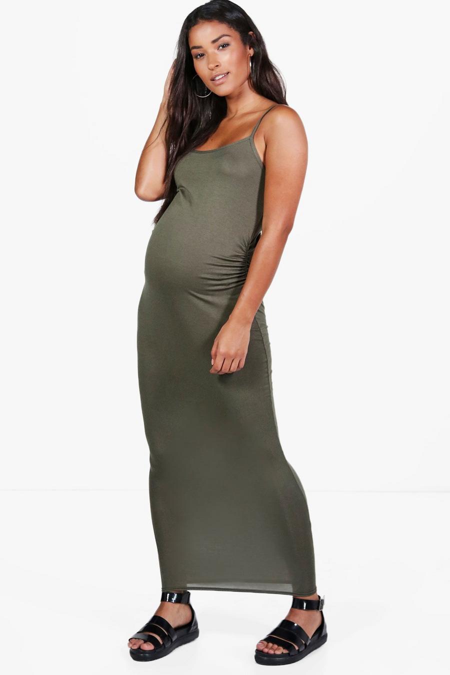 Maternity Jasmin Strappy Maxi Bodycon Dress image number 1