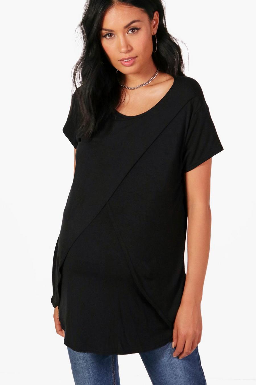 Maternity  Nursing Cap Sleeve Tee image number 1