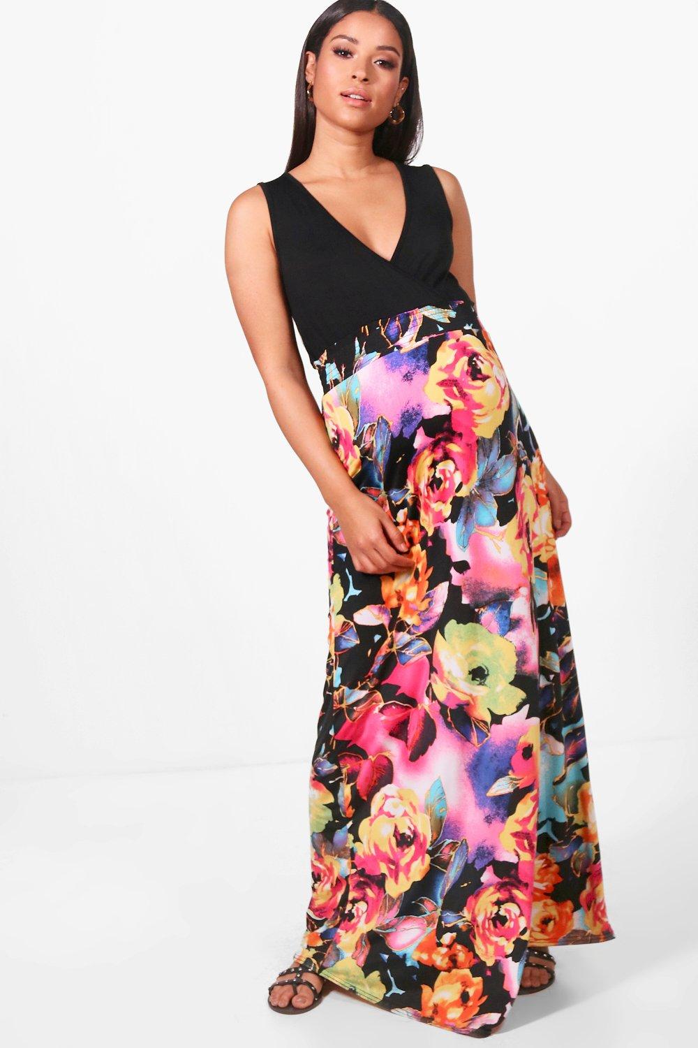 maternity maxi dress boohoo