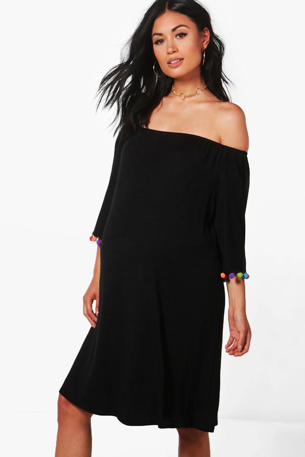 boohoo pom pom dress