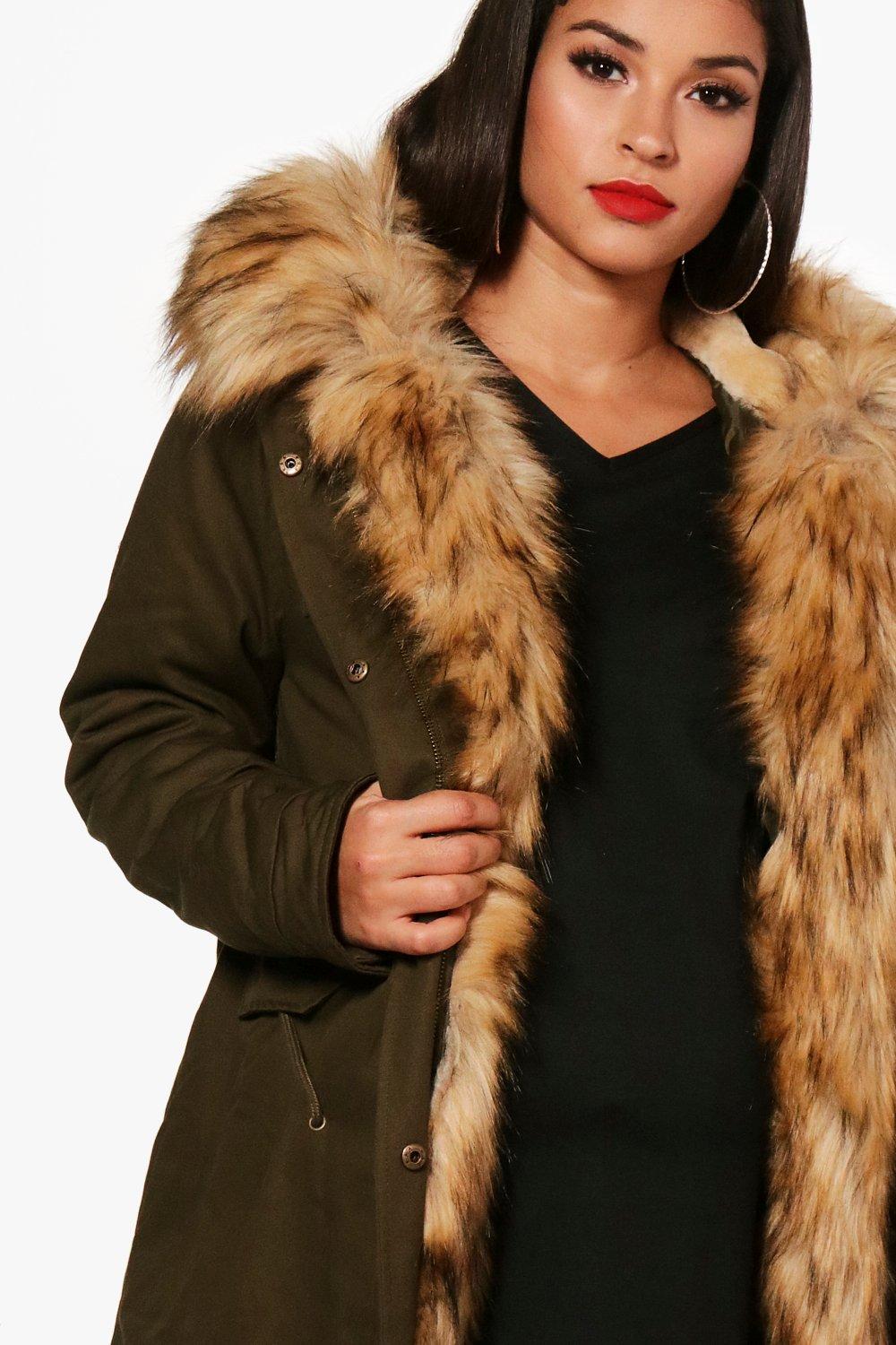 Maternity faux fur coat sales