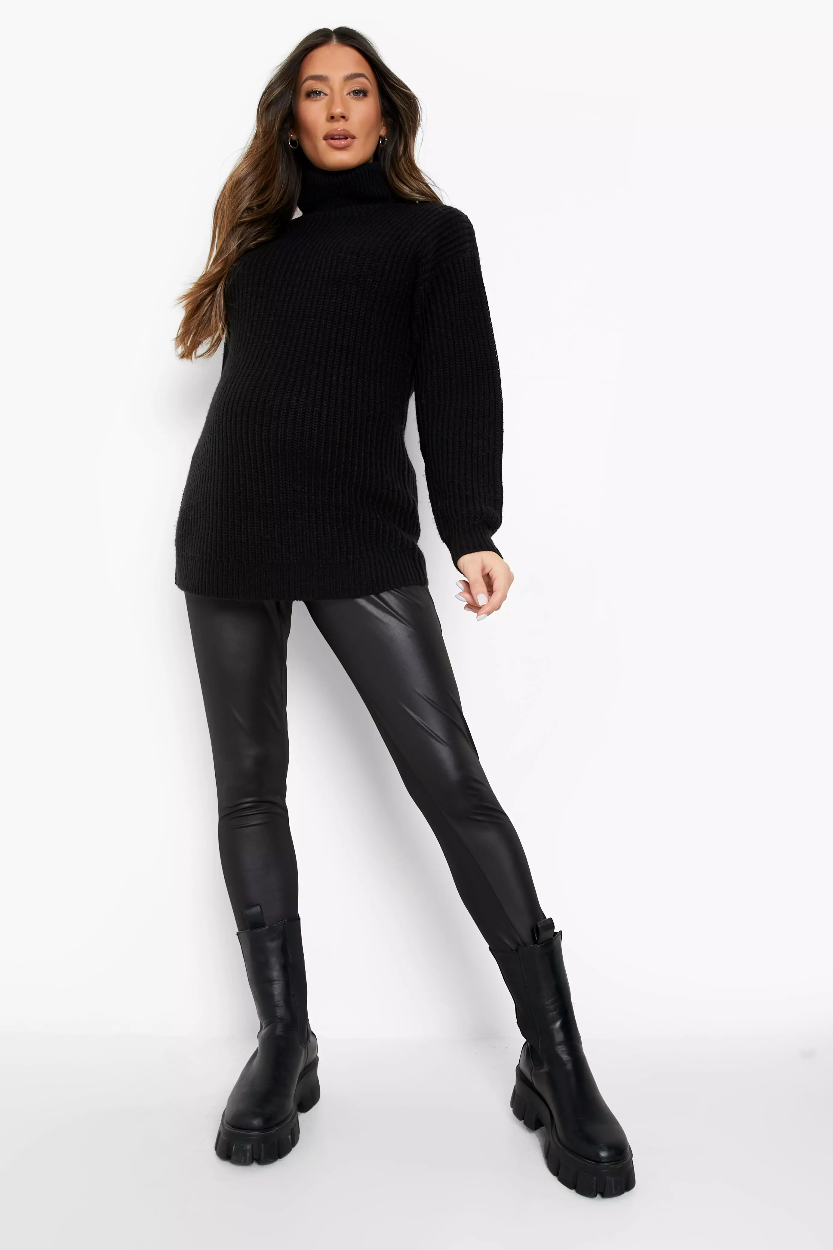 Maternity leather leggings hotsell