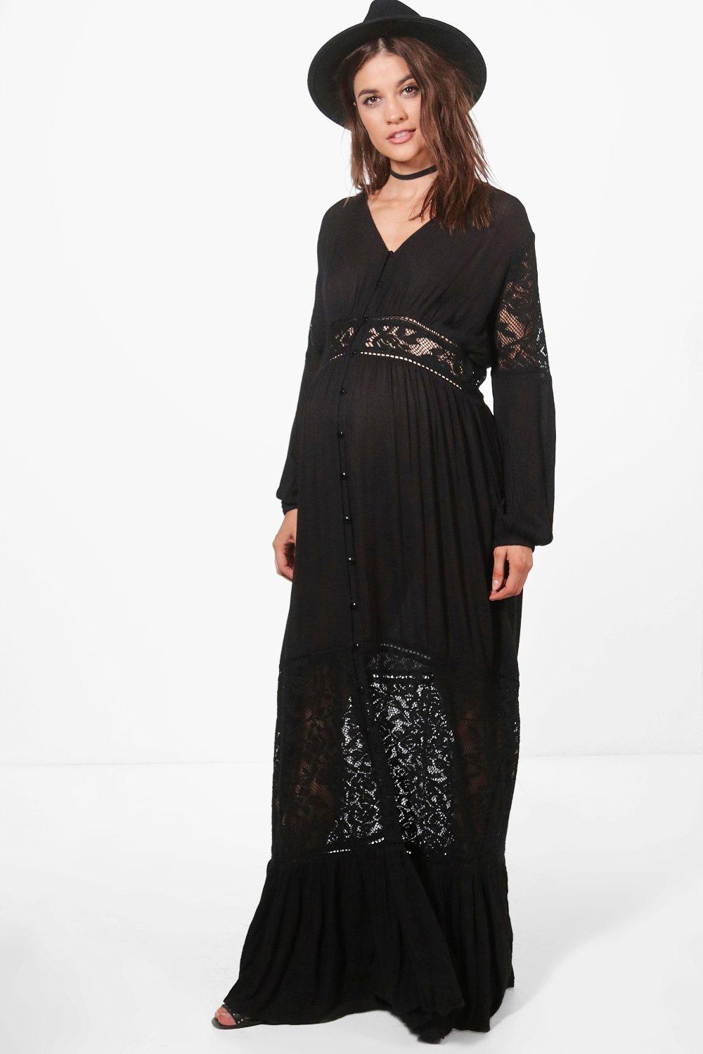 maternity maxi dress boohoo