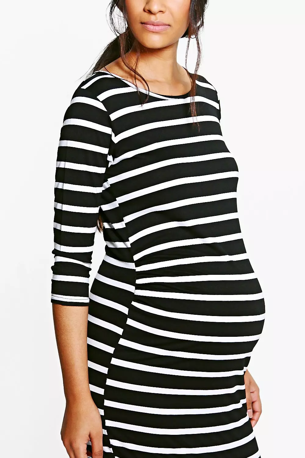 Pinstripe maternity dress best sale