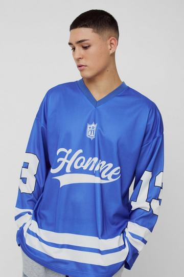 Oversized Mesh Homme Hockey Top cobalt