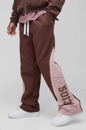 Chocolate Brown Relaxed Official Varsity High Gusset Jogger