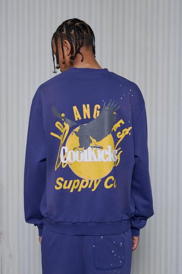 Oversized Dikke Boxy Coolkicks Trui navy