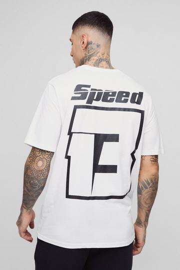 Tall Moto T-Shirt Met Reliëf white