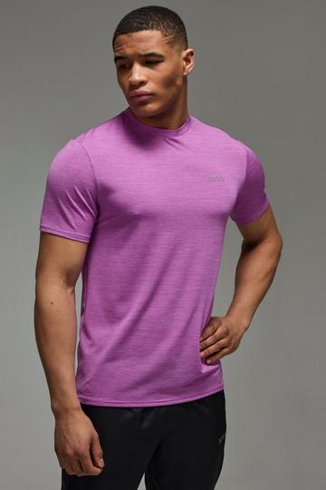 Purple Man Active Breathable Marl Regular Fit T-shirt