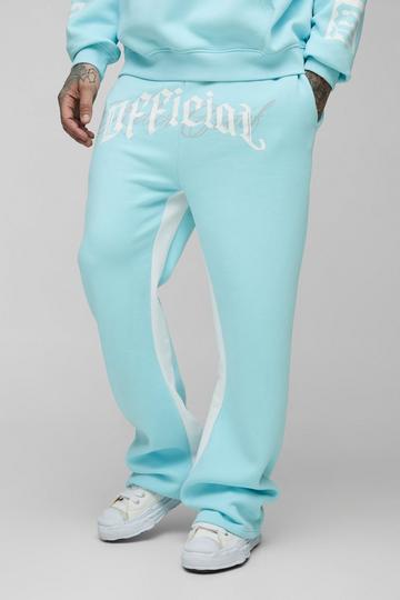 Tall Official Embroidery Relaxed Flare Jogger light blue