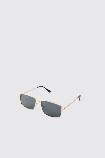 Metal Rectangular Sunglasses