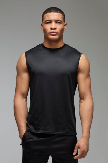 Man Active Lightweight Essentials Gym Tank black