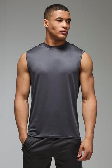 Man Active Lightweight Essentials Gym Tank black