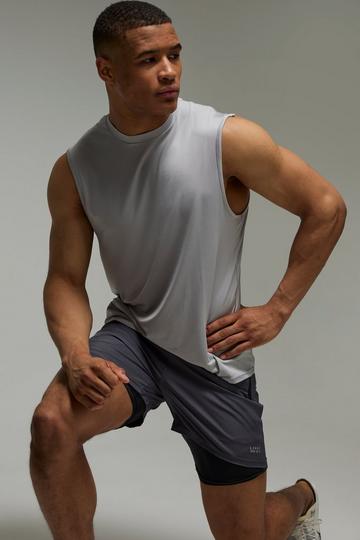 Man Active Dunne Essentials Fitness Tank Top grey