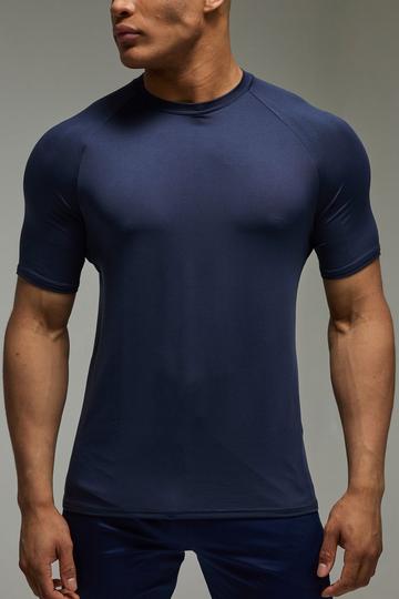 Man Active Dun Regular Fit Essentials Raglan T-Shirt navy
