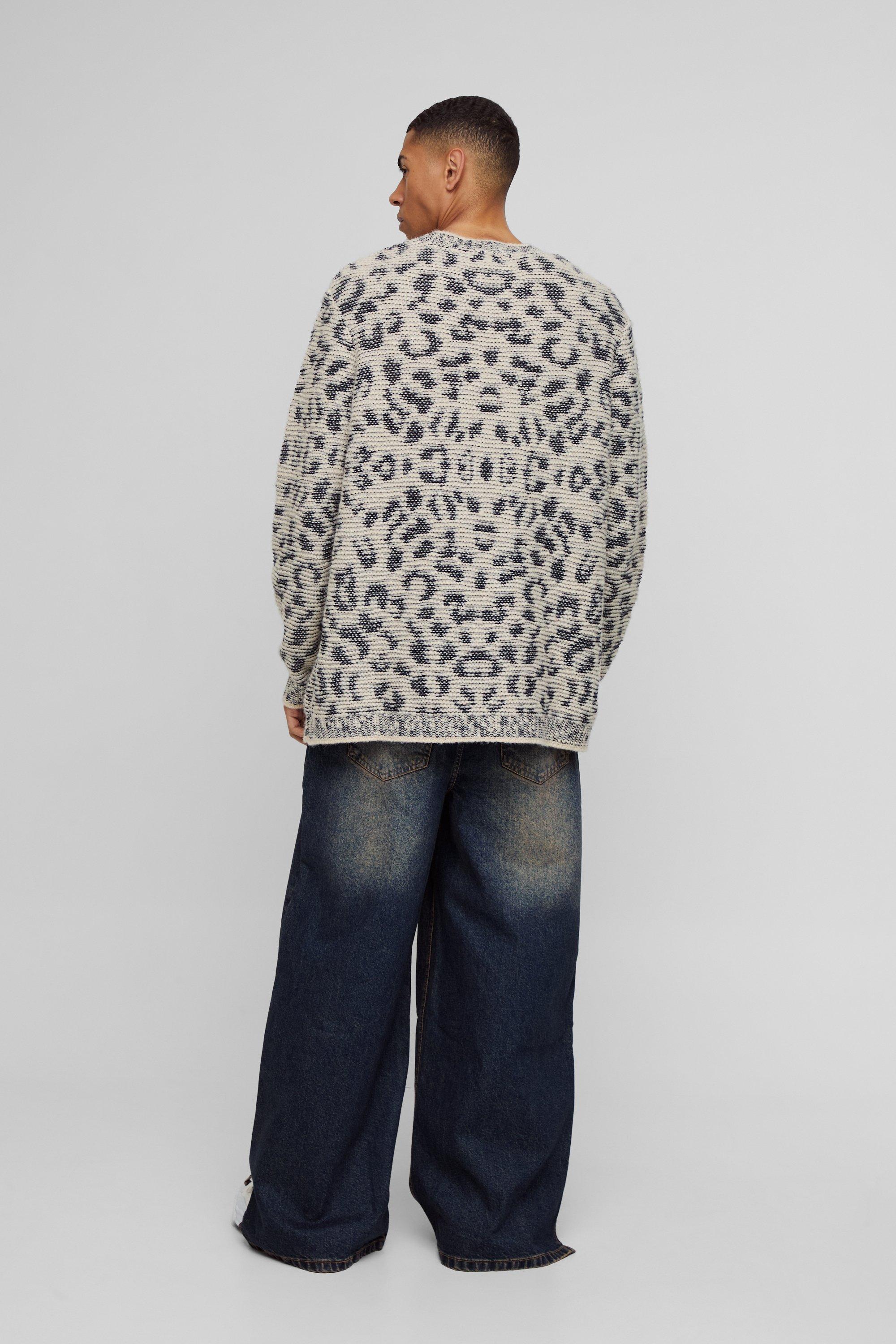 Maglia leopardata uomo online