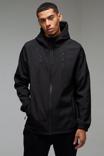 Man Active Softshell Jacket black