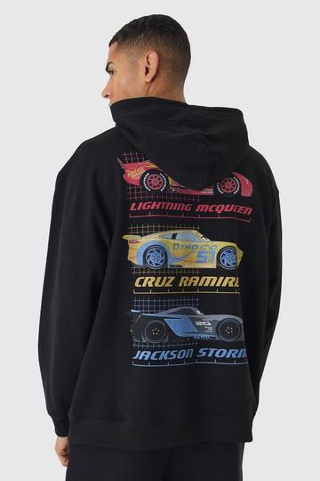 Oversized Gelicenseerde Disney Cars Hoodie black