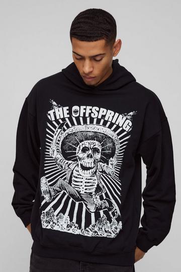 Oversized The Offspring Band License Print Hoodie black