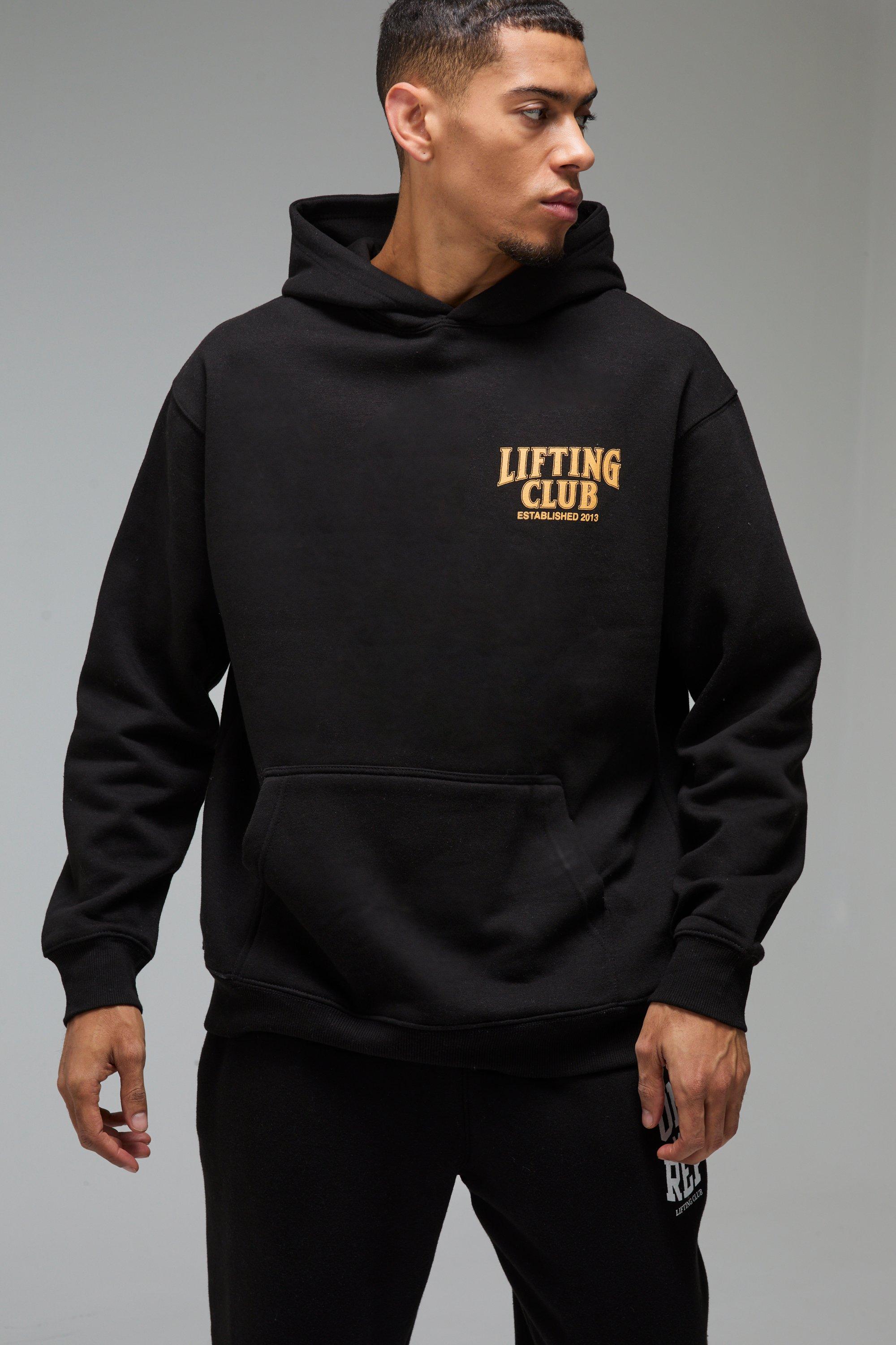 Boohoo man black hoodie online