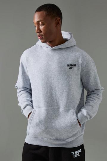 Grey Training Dept. Oversized Hoodie