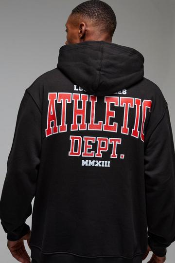 Man Active Los Angeles Athletic Dept. Oversized Hoodie black