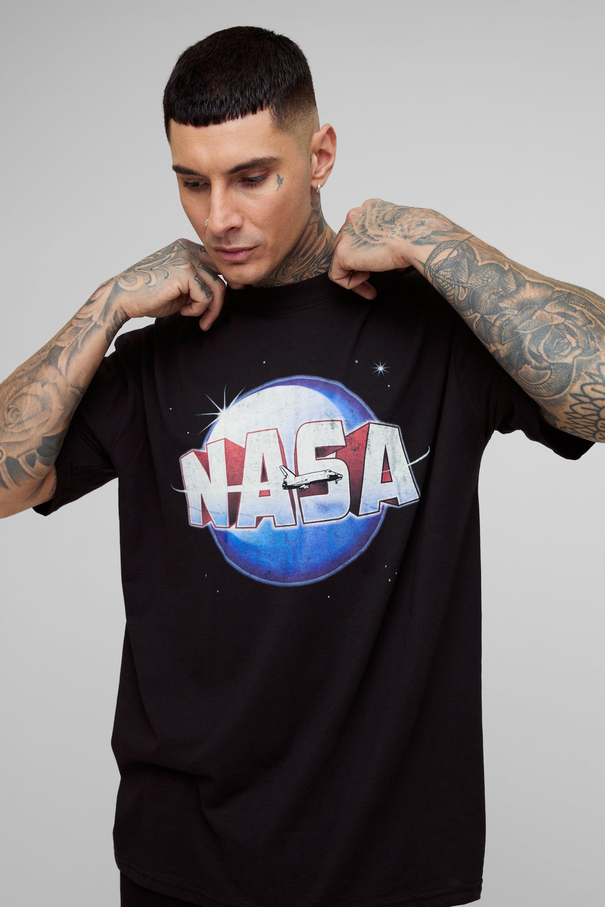 T shirt Tall oversize ufficiale con stampa NASA boohoo IT