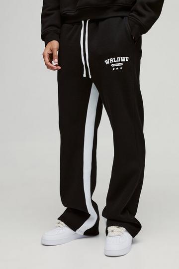 Relaxed Flare Worldwide Star Gusset Jogger black