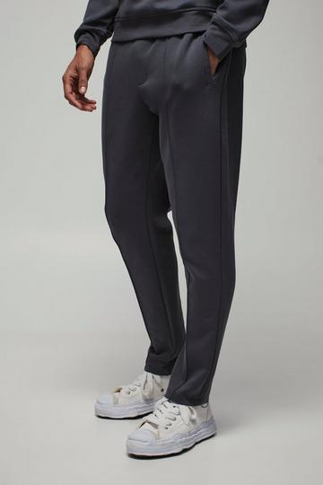 Slim Fit Peached Tapered Pintuck Jogger slate grey