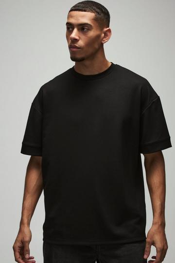 Oversized Peached T-Shirt black