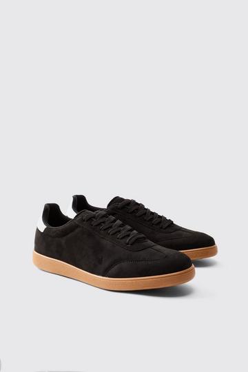 Suede Trainer In Black black