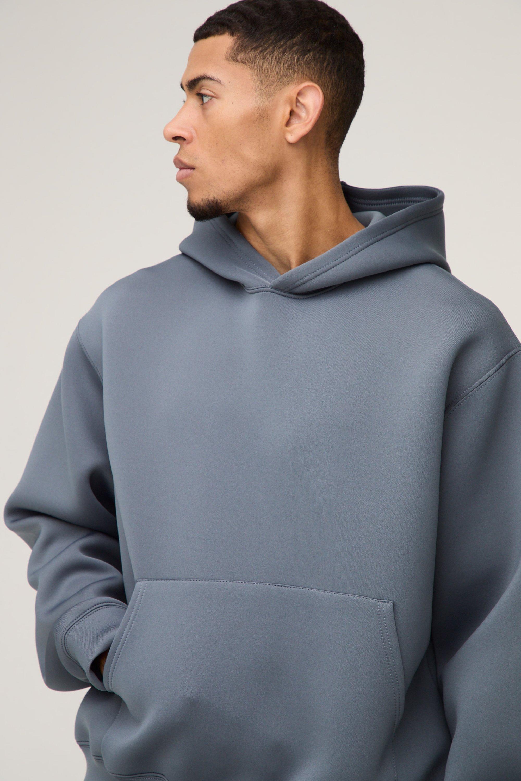 Oversized Boxy Bonded Scuba Hoodie | boohoo USA